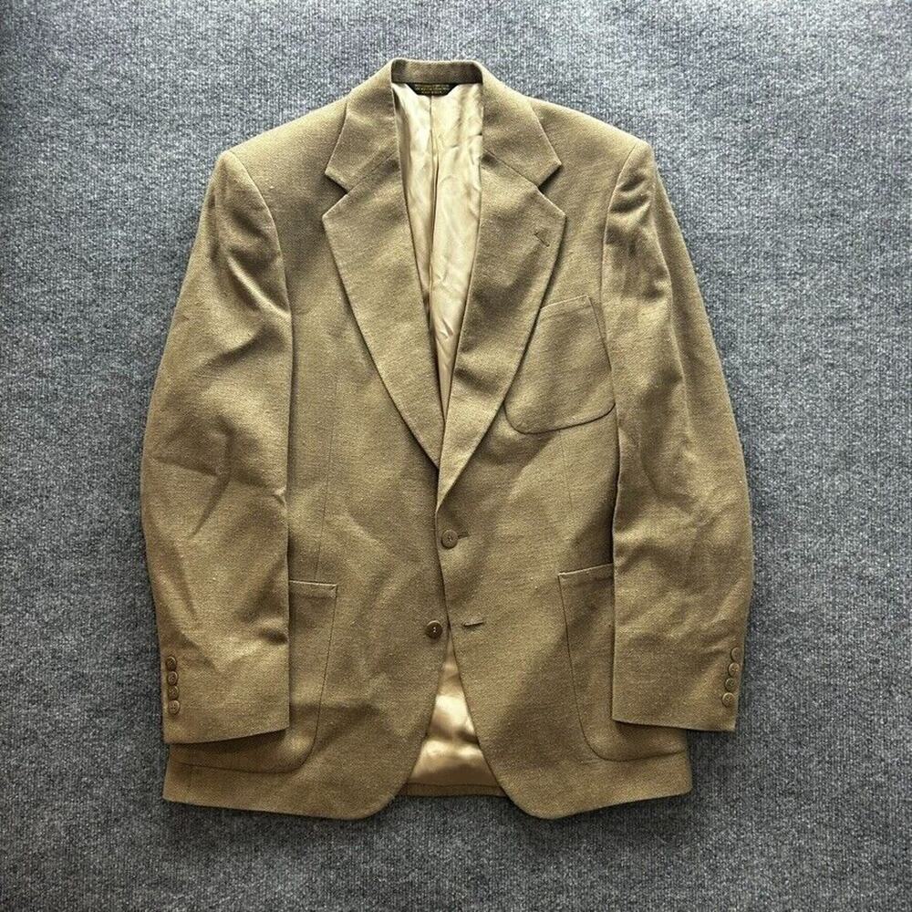 Strathmore by Anderson Little Men's Suit Jacket Beige Size 42 Long